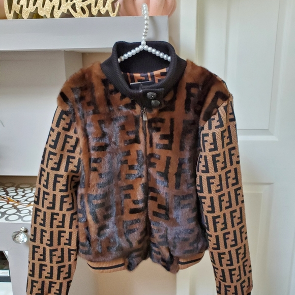 fendi fur bomber jacket